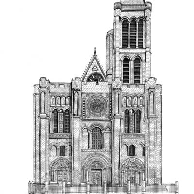 Basilique Saint-Denis - A3 - Oeuvre réalisée pour les Sapeurs Pompiers de Paris