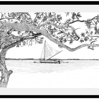 COMMANDE | Bali - Encre de Chine - Format A3
